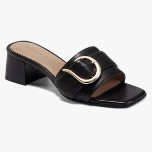 Aerosoles Evvie leather black sandals size 8.5